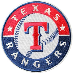 Texas Rangers Primary Logo Circle 'T' Patch MLB Jersey Emblem Official Baseball - Picture 1 of 1