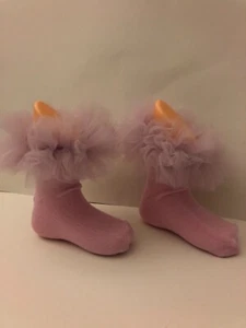 Handmade Girls Tutu Frilly Socks size 6 - 12 months  - Picture 1 of 2