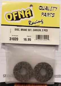 OFNA 31020 Ultra GT Worlds/MBX Carbon Brake Disc set Nitro Buggy Vintage RC Part - Picture 1 of 3