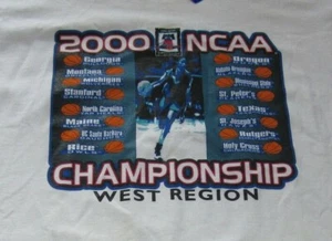 2000 NCAA Women's CHAMPIONS West Region - RUTGERS SCARLET KNIGHTS (XL) T-Shirt - Picture 1 of 2