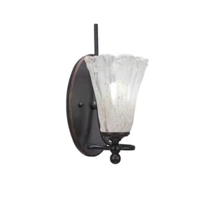 Toltec Lighting Capri 1 Light Wall Sconce, 5.5' Italian Ice Glass - 591-DG-729 - Picture 1 of 1