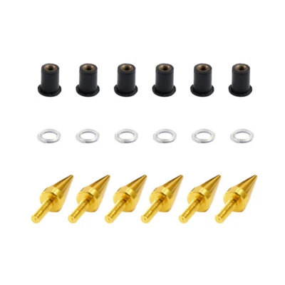 Windshield Well Nut Spike Screws for Yamaha YZF1000 YZF R1 1998 99 00 01 02 2003 Foto 1 de 4