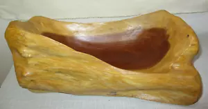 Holzschale zweifarbig 27cm 2 KG große Schale Obstschale Nussschale Holz - Bild 1 von 8