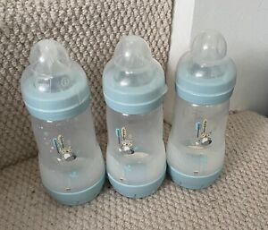 Mam 3 Bottles 260 Ml With Size 2 Teats Turquoise
