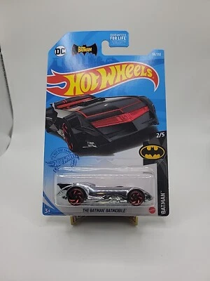 HOT WHEELS THE BATMAN BATMOBILE CHROME 2/5 1:64 DIECAST DC COMICS - Image 1 of 2