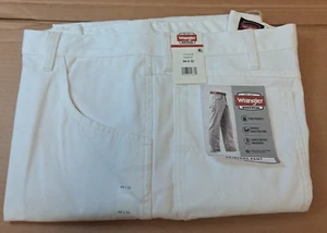 WRANGLER Workwear Painters Pants White Men’s Size 44x32 Relaxed New With Tags - Picture 1 of 4