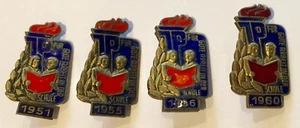 JP JUNGE PIONIERE 1951, 1955, 1956, 1960 DDR ABZEICHEN JUNGPIONIERE ORDEN SCHULE - Bild 1 von 4