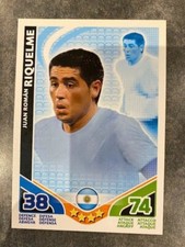 JUAN ROMAN RIQUELME - ARGENTINE TEAM - FOOT TOPPS MATCH ATTAX TRADING CARD