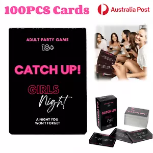 Catch Up Girls Night Card Conversation Starters Board Game Party Funny Adult AU - Picture 1 of 17