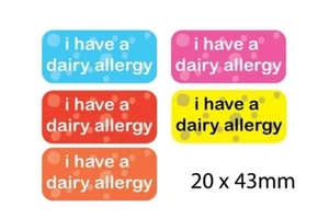 Allergy Stickers Dairy Allergy - Bild 1 von 6