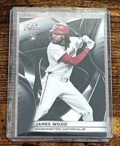 2025 Topps Chrome Black James Wood RC - Bild 1 von 2