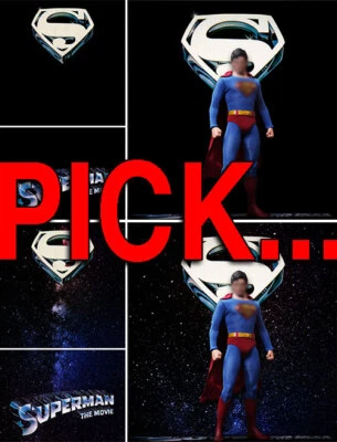 PÓSTER DE DIORAMA TELÓN DE FONDO ~ LOGOTIPO DE LA PELÍCULA DE SUPERMAN ~ PARA FIGURAS DE 1/6 HOT TOYS MMS152 DC Foto 1 de 2