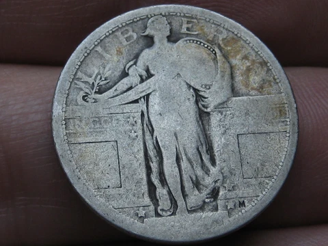 Dateless Silver Standing Liberty Quarter, Type 1 Variety Minted in 1916 and 1917 Cover