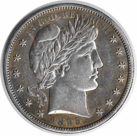 1895-S Barber Silver Half Dollar Choice AU Uncertified #1022 Cover