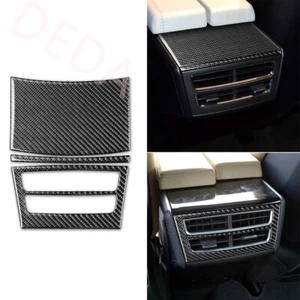 Carbon Fiber Rear Air Vent Outlet Panel Trim For Tesla Model X 2016-20 S 2012-20 - Picture 1 of 33