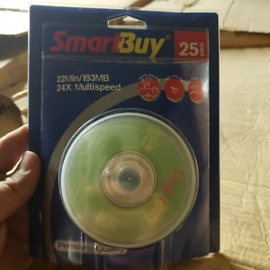 25x Mini CD-R 25 Pack 8cm 193 MB Mo 22 Minute 1x-24x Pocket CD-R Memory CDR NEW - Picture 1 of 6