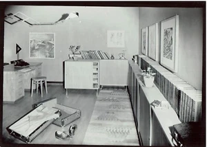 Original Vintage H. Finsler "Raumaufnahme für Wohnbedarf-AG" Zürich 1934,Bauhaus - Picture 1 of 2