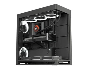 HAVN HS420-06 Central GPU Airflow 4-Storage-Bay Mid Tower Computer PC Case Black - Picture 1 of 14