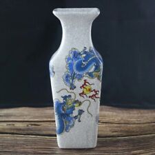 10" China Dragon vase/home Decor/porcelain/ceramic/vintagQianlong porcelain