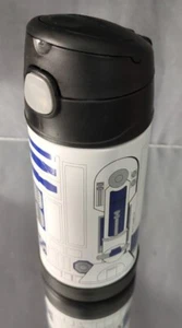 Star Wars Thermos R2D2 FUNtainer Water Bottle 12 Oz Limited Ed - with straw lid - Picture 1 of 3