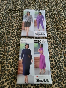 2 SIMPLICITY Sewing Patterns S9381 & R11221 Plus MIMI G DRESS JACKET  UNCUT(2501 - Picture 1 of 5