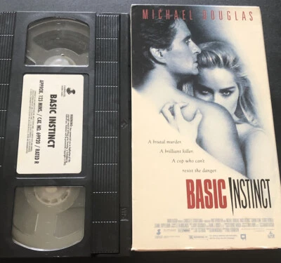 Basic Instinct VHS VCR Video Tape Michael Douglas 📼 Movie - Image 1 of 4