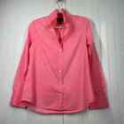 J.Crew Women’s Pink Long Sleeve Button Down Collared Shirt Top Size 4