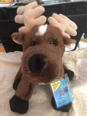 Webkinz lot of 3 white Reindeer Rudolph HM137 New With Sealed Unused Tag Plush - Image 1 of 2