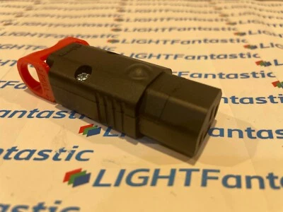 C13 Locking IEC Rewireable Female Inline plug 10A 'Kettle' connector - Image 1 of 2