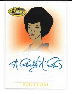2003 Rittenhouse Star Trek TOS Animated Nichelle Nichols Lt Uhura AUTO Signed A4 - Picture 1 of 1