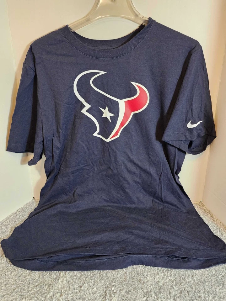 Houston Texans Nike On Field Essential Short Sleeve T-Shirt Mens Size M Navy