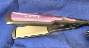 Remington 1 ¾" Anti-Static Flat Iron with Floating Ceramic Plates Purple S-5520 - Picture 1 of 4