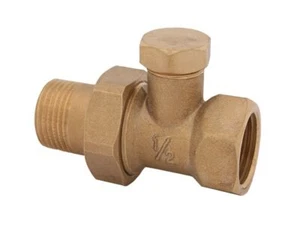 Schlösser Thermostatventil Durchgang 4805 + Thermostatkopf + Verschraubung 3975 - Bild 1 von 4