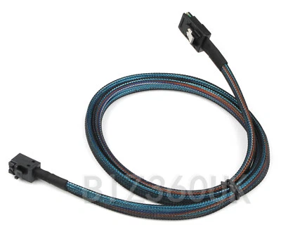 36pin Mini SAS HD SFF-8643 to 36pin SAS SFF-8087 Data Connector Cable 1M - Image 1 of 4