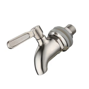 1PZ Rubinetto Acqua Acciaio Inox Rubinetto Distributore Bevande Rubinetto Ricambio Metallo - Foto 1 di 11