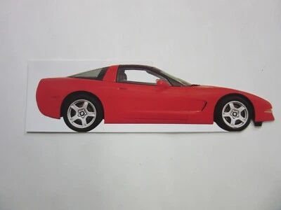 Tarjeta de visita recortada Torch Red C5 Corvette cupé 1997 98 99 2000 01 02 03 04 Foto 1 de 2