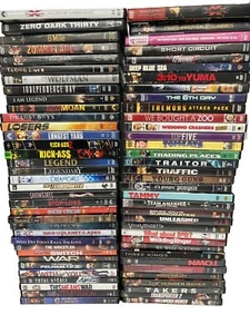 Wholesale DVD Bulk Lot- 70 Movies! Mixed Genres- Action, Adventure, Comedy-Used - Bild 1 von 2