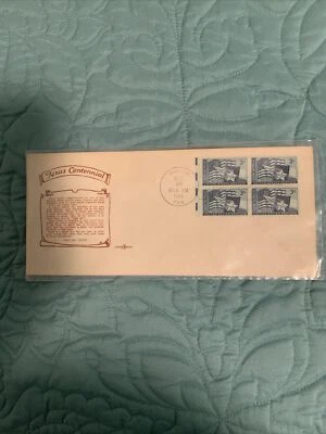 TEXAS-US FDC PENTARTS #938 "TEXAS CENTENNIAL" 4 BLK  AUSTIN, TEXAS 1945 - Image 1 of 2