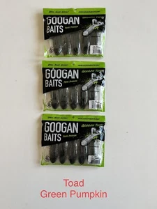 Googan Baits GTD-GNP Toad Green Pumpkin Fishing Lure - Picture 1 of 3