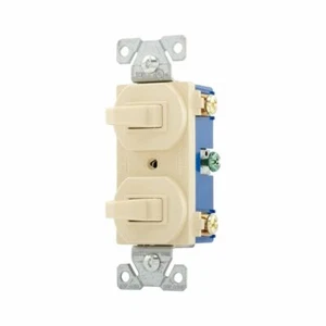 Eaton Cooper 276V-BOX Combination Two 3-Way Switches Duplex Thermalplastic - Picture 1 of 1