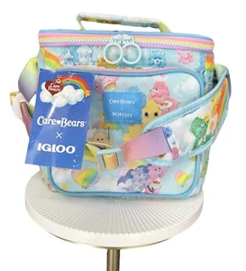 Igloo X CARE BEARS Retro Nostalgic Rainbow Clouds Ombre Lunch Bag Back To School - Picture 1 of 4