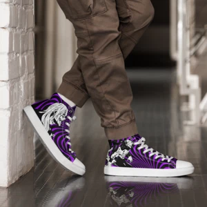 Men’s high top shoes mahito anime manga jujutsu kaisen converse sneakers - Picture 1 of 23