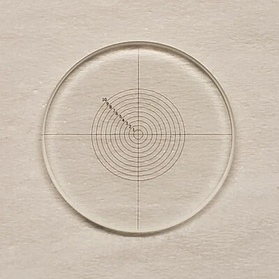 Klarmann Rulings KR-501(21MM) reticle with 10 concentric circles and crossline - Image 1 of 2