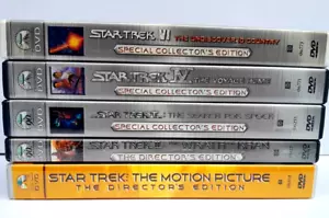 STAR TREK: DIRECTORS & SPECIAL COLLECTORS EDITION / 5 MOVIE DVD R1 BUNDLE - GC. - Picture 1 of 20