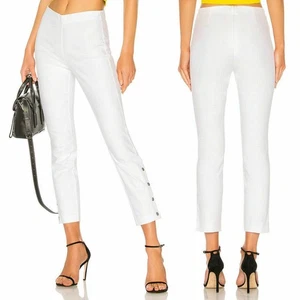 Pantalones a Presión Rag & Bone Para Mujer Talla 12 Blanco Simone Pantalones Nuevos con Etiquetas Carrera Fiesta - Imagen 1 de 13