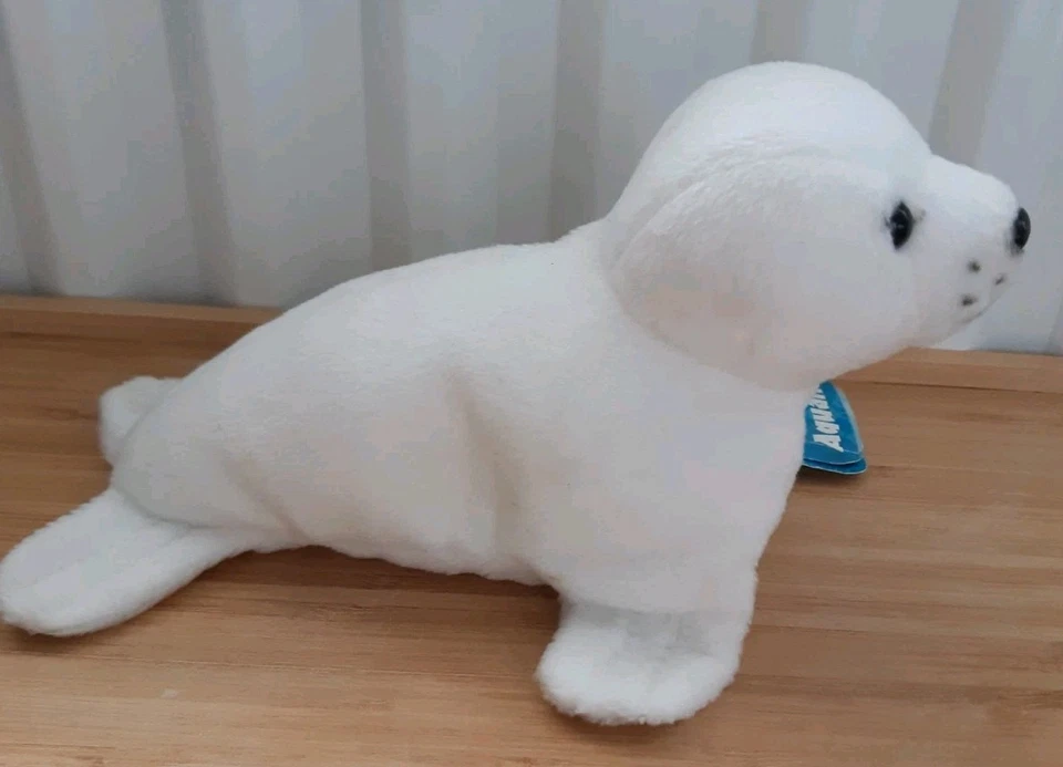Vintage Wild Republic Aquatic  White Plush Seal 2003 19cm still has tags VGC - Image 1 of 4