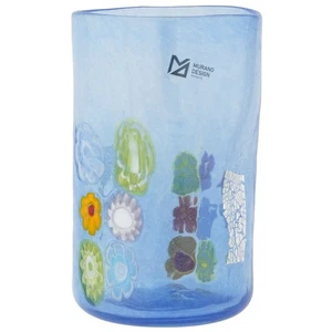 Glas von Venedig Murano Glas Sonnenlicht italienisches großes Trinkglas - hellblau 1 - Bild 1 von 6