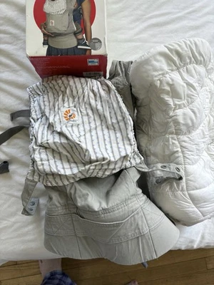 Ergo 婴儿背带原装露珠人体工学衬垫幼儿带插入式罩 — 第 1/4 张图片