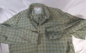 Camisa Bob Timberlake XL Alta a Cuadros Verde Manga Larga Cuello Abotonado Bajo Pro - Imagen 1 de 17