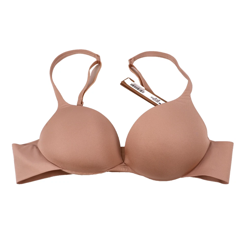 Skims Ultimate Push Up Plunge Bra 36D BR-UWR-1881 Sand